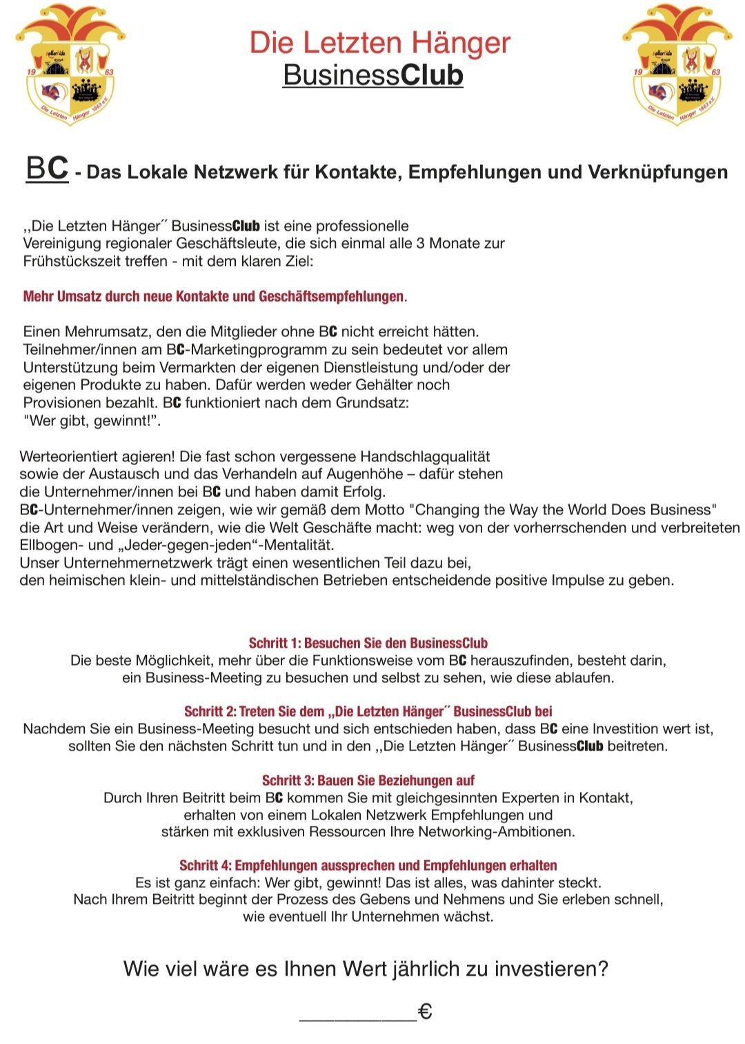 Info zum BusinessClub