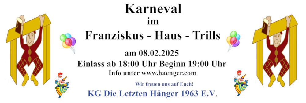 Karneval im Franziskus-Haus Trills am 8. Februar 2025